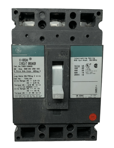 GE THED136080 Circuit Breaker