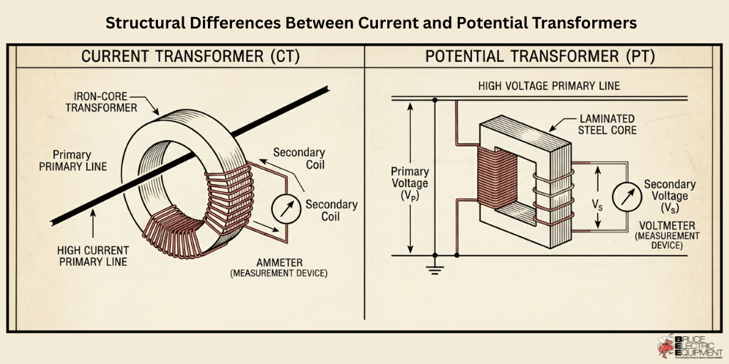 Current Transformers (CT) vs. Potential Transformers (PT): A Visual Comparison