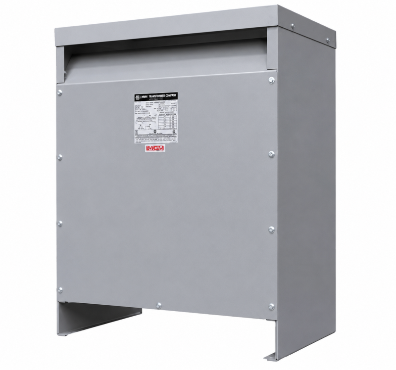 MGM 45 kVA Three Phase Dry Type Transformer: 480V - 208Y/120V (HT45A3B2SH-TP1)