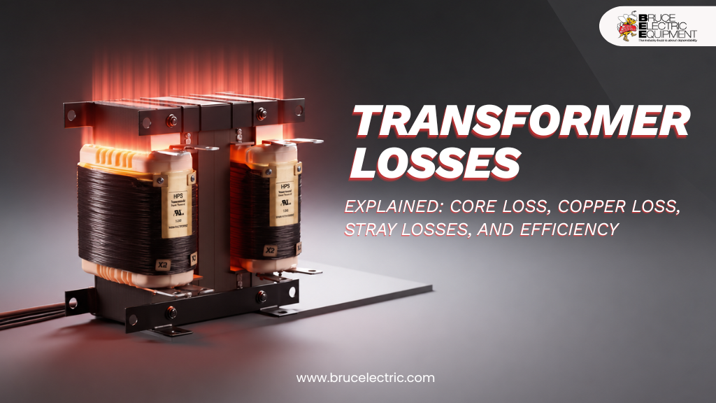 Transformer Losses Explained: Core Loss, Copper Loss, and Efficiency in Industrial Power Systems | Bruce Electric Equipment Corp. Transformer Losses