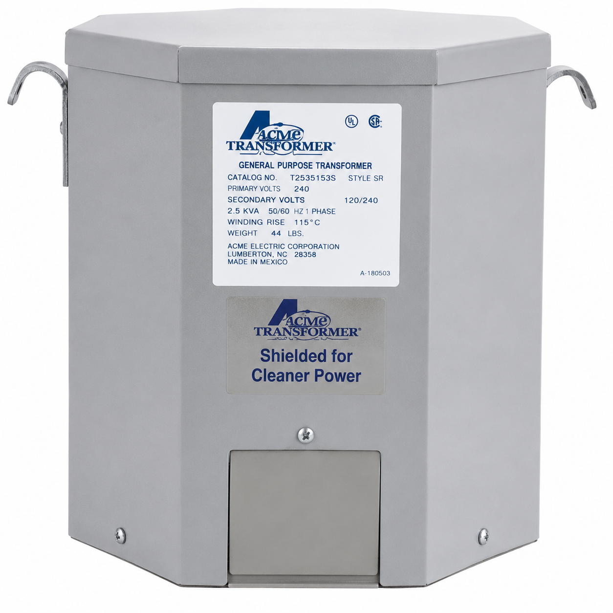 Acme Electric T2535153S | 7.5 kVA Single Phase Dry Type Transformer: 240 X 480V - 120/240V