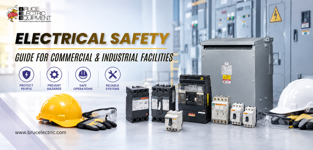 Electrical Safety Guide for Commercial & Industrial Facilities | Bruce Electric Equipment Corp. Electrical Safety Guide- Bruce Electric